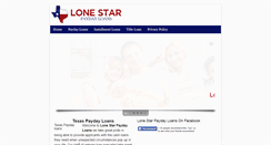 Desktop Screenshot of lonestarpaydayloanstx.com