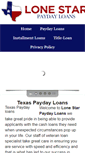 Mobile Screenshot of lonestarpaydayloanstx.com